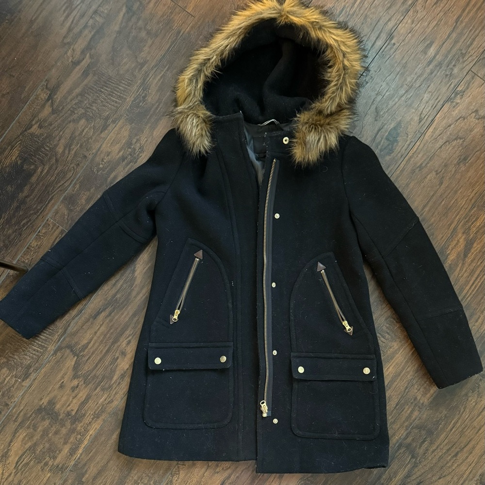 J.Crew size 4 Italian wool parka